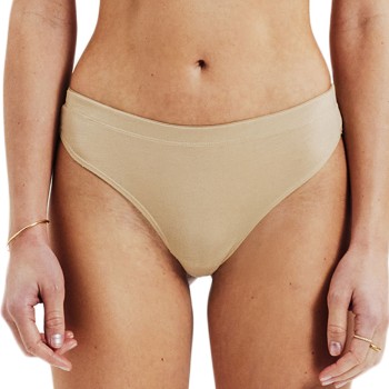 Bread & Boxers Bread and Boxers Modal Thong Trusser 2P Beige modal Small Dame