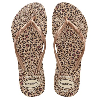 Havaianas Slim Animals Brun/rosa Str 37/38 Dame
