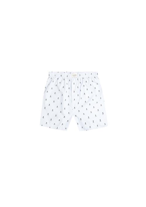 Scalpers Boksershorts  lyseblå / sort / hvid
