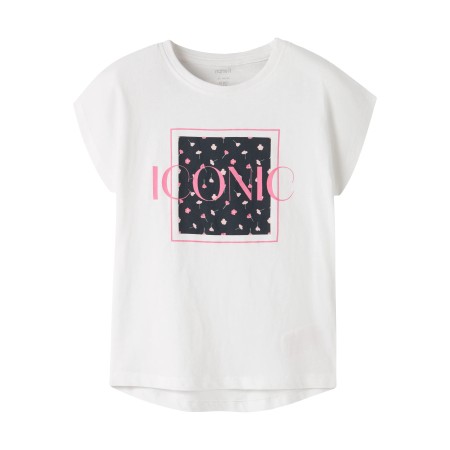 NAME IT T-shirt Vigea Bright White Florals