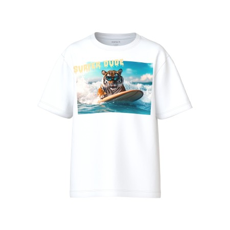 NAME IT T-shirt Voto Bright White Surfer
