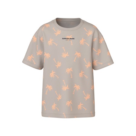 NAME IT T-shirt Venzel Chateau Gray Palm Green