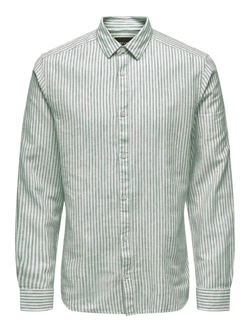 ONLY & SONS | Onscaiden Life Ls Stripe Linen Noos | M