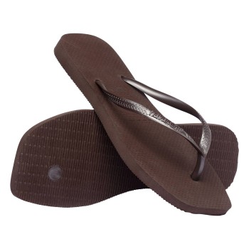 Havaianas Slim Square Mørkbrun  Str 35/36 Dame