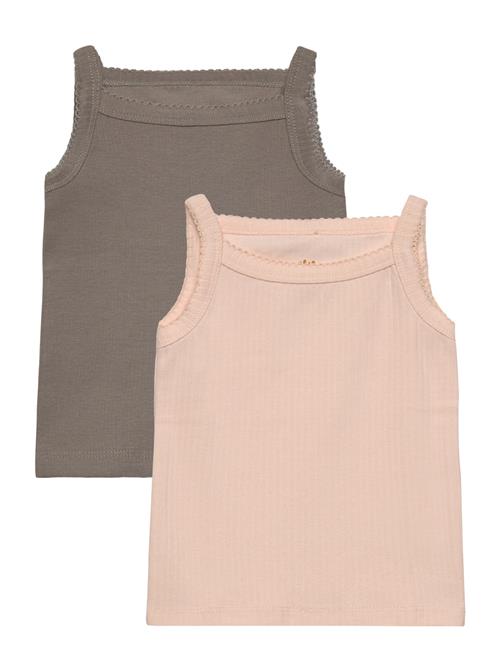 Copenhagen Colors | Rib Jersey 2-Pack Strap Tops | 104