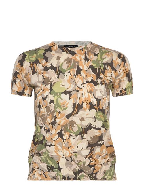 Lauren Ralph Lauren | Floral Cotton-Blend Short-Sleeve Sweater | XL