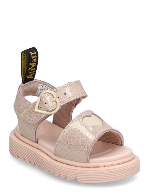 Dr. Martens | Marlowe Hearts T Powder Pink+Cloud Cream Nebula Glitter+Classic Nappa | 24