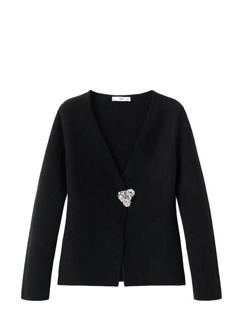 Mango | Knitted Cardigan With Jewel Button | M