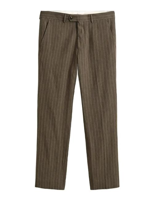 GANT | Cot / Linen Pinstripe Suit Pants | 48