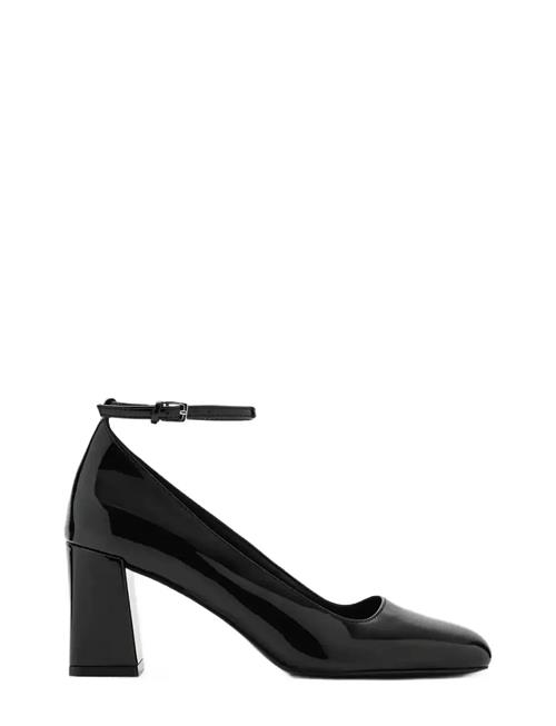 Mango | Patent Leather High-Heeled Shoes With Ankle Straps | 41