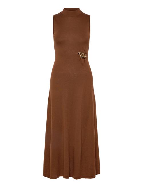 Mango | Turtleneck Knitted Dress With Brooch | XS