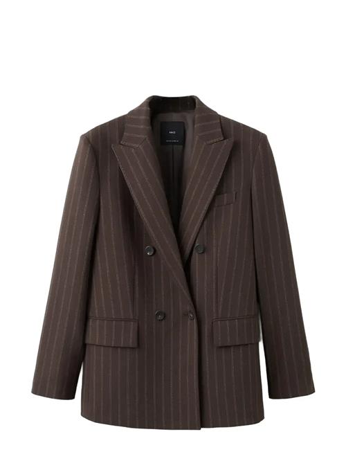 Mango | Double-Breasted Pinstripe Suit Jacket | L