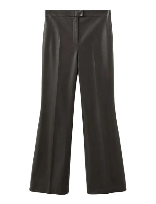 Mango | Wide Leg Faux-Leather Trousers | 34