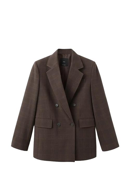 Mango | Double-Breasted Check Suit Jacket | M