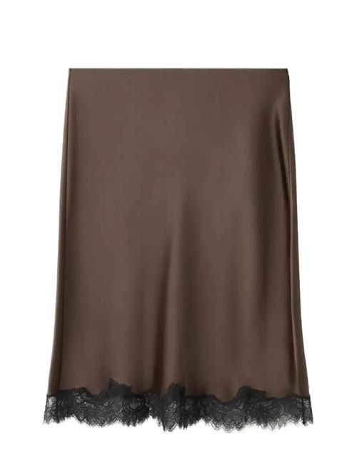 Mango | Satin Lace Skirt | M