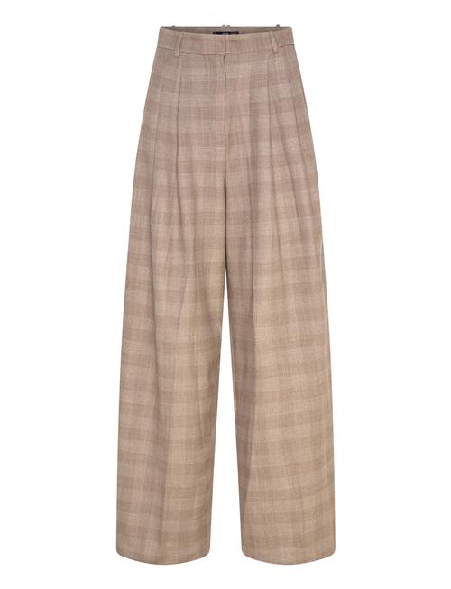 Mango | Wide Leg Check Suit Trousers | 32