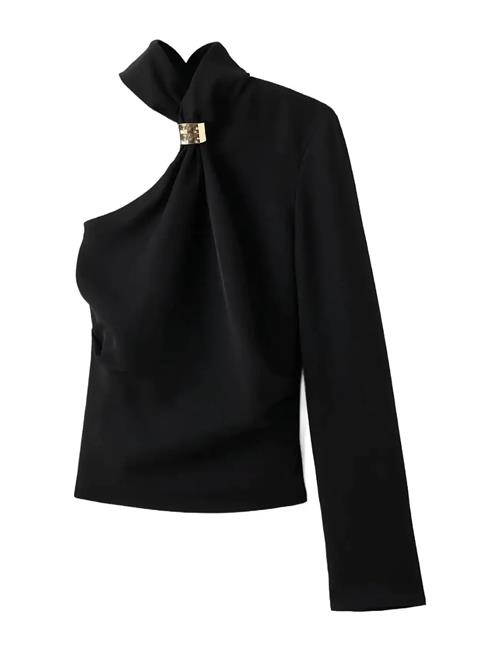 Mango | Asymmetrical Blouse With Metallic Detail | M