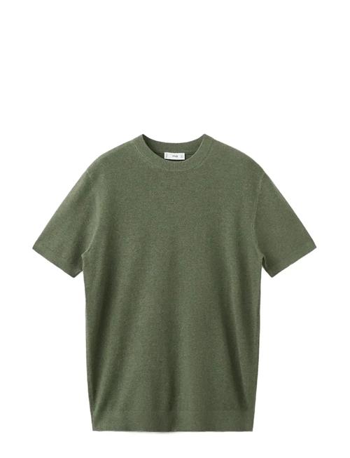 Mango | Cotton Fine-Knit T-Shirt | L