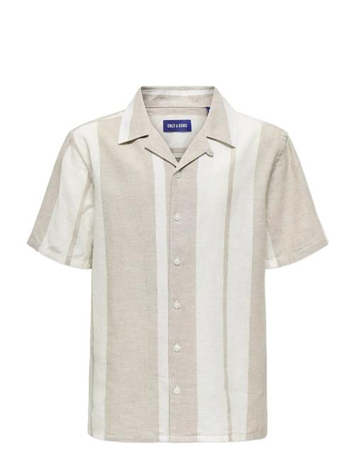 ONLY & SONS | Osjcaiden Life Ss Stripe Linen Resort Wv | 128