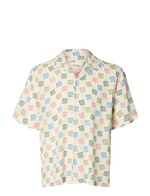 Selected | Slhrlxhotel Amour Stamps Aop Ss Shirt | S