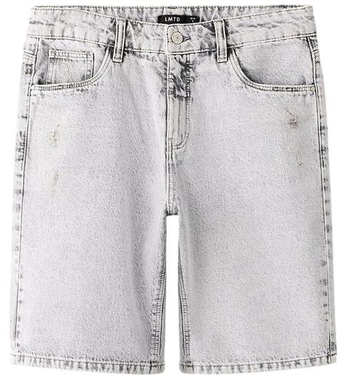 LMTD Denimshorts - NlnBirm - Long - Light Grey Denim/W. Super Li