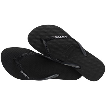 Havaianas Slim Glitter II Sort Str 35/36 Dame
