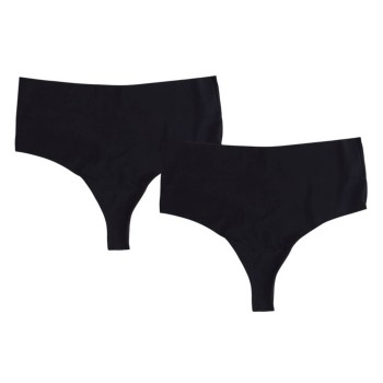 Pierre Robert Trusser 2P Invisible Micro High Waist String Sort Medium Dame