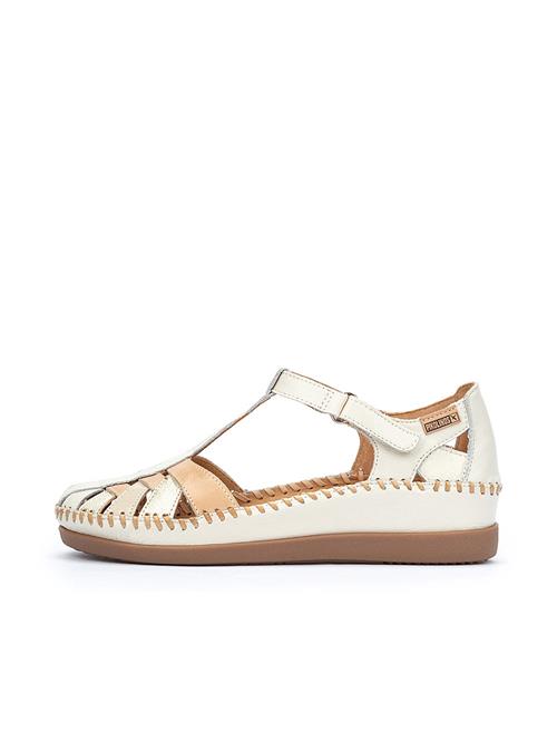 PIKOLINOS Sandaler 'Cadaques'  beige / hvid