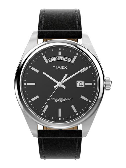 TIMEX Analogt ur  sort / sølv