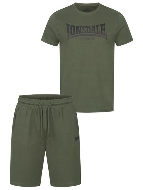 LONSDALE Joggingdragt  oliven / sort