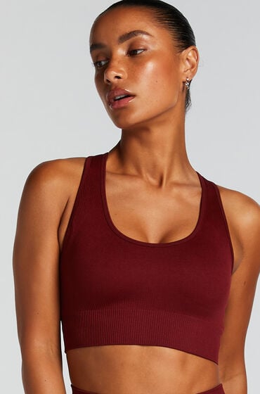 Hunkemöller HKMX sømløs sports-bh Rød