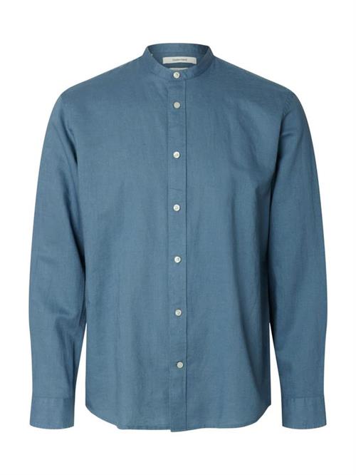 SLMREGCLAY LINENBLEND LS SHIRT BAND