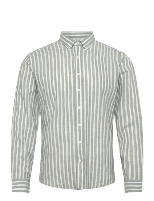 Lindbergh | Wide Striped Cotton/Linen Shirt L/S | L