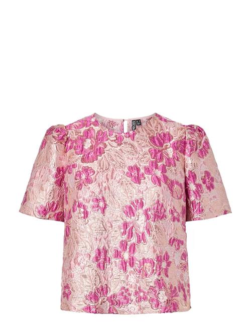 Pieces | Pcamelia Ss Jaquard Top D2D Pp | XS