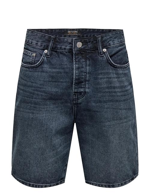 ONLY & SONS | Onsedge Blue Black 6607 Tai Dnm Shorts | L