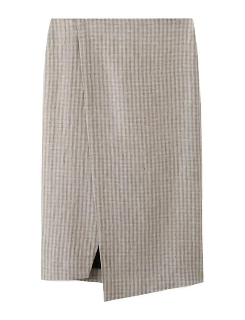 Mango | Check Wrap Skirt | 40