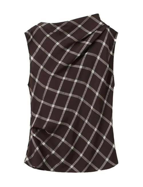 Mango | Fitted Top With Draped Neckline | M