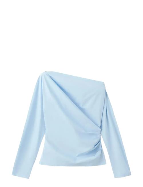 Mango | Cotton Blouse With Asymmetrical Collar | M