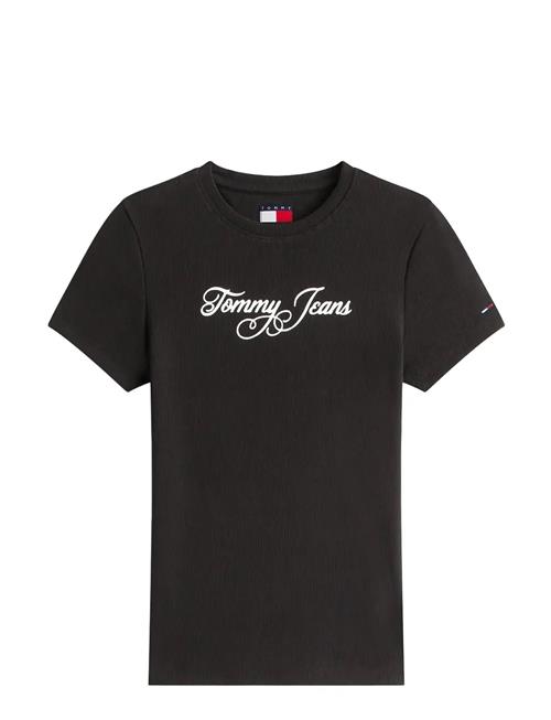Tommy Jeans | Tjw Slim Ess Logo 1 Rib Tee Ext | XL
