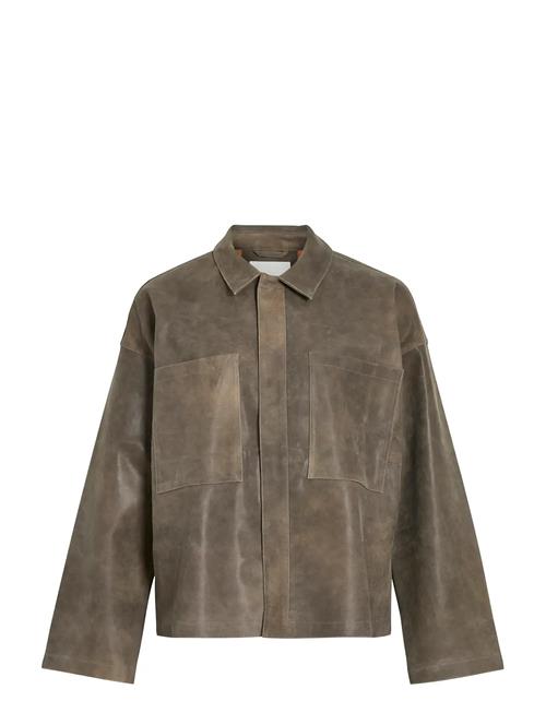 ROUGE EDIT | Rounila Ls Leather Overshirt/1 | 42