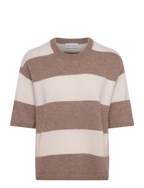 Davida Cashmere | Boxy T-Shirt Striped | L