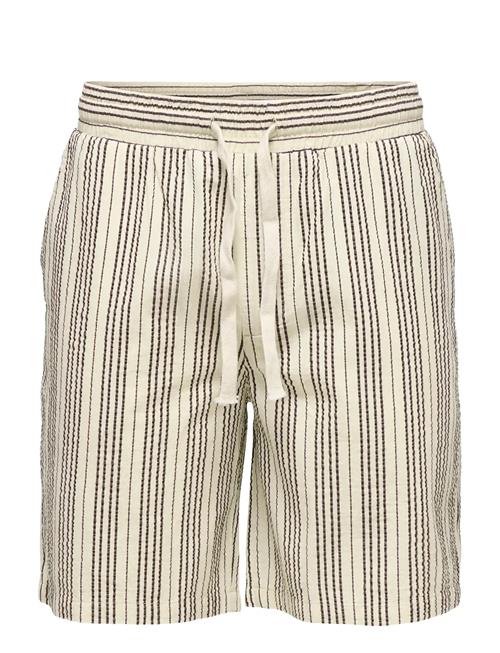 ONLY & SONS | Onscruz Seersucker Jogger Shorts | XXL