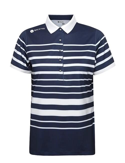 BACKTEE | Ladies Fine Stripe Polo | XXL