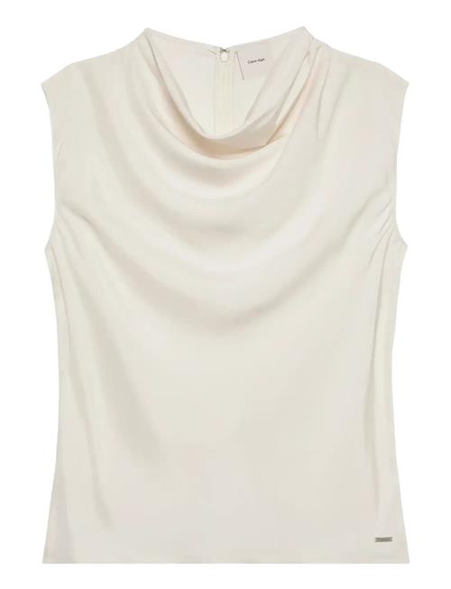 Calvin Klein | Viscose Twill Cowl Neck Tank | XXS