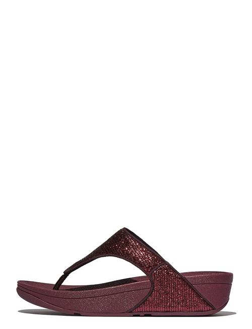 FitFlop | Lulu Crinkled-Shimmer Toe-Post Sandals | 37