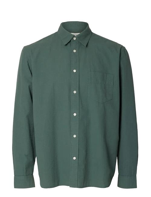 Selected | Slhregfreddie Solid Seersucker Ls Shirt | L