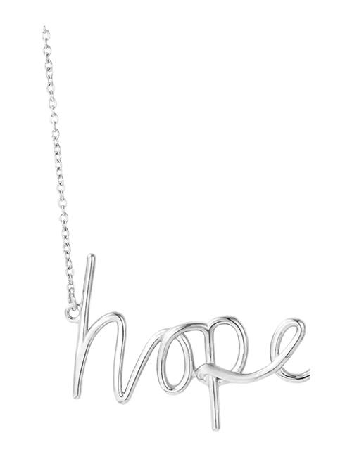 Bud to rose | Hope Large Necklace Silver | ONE SIZE