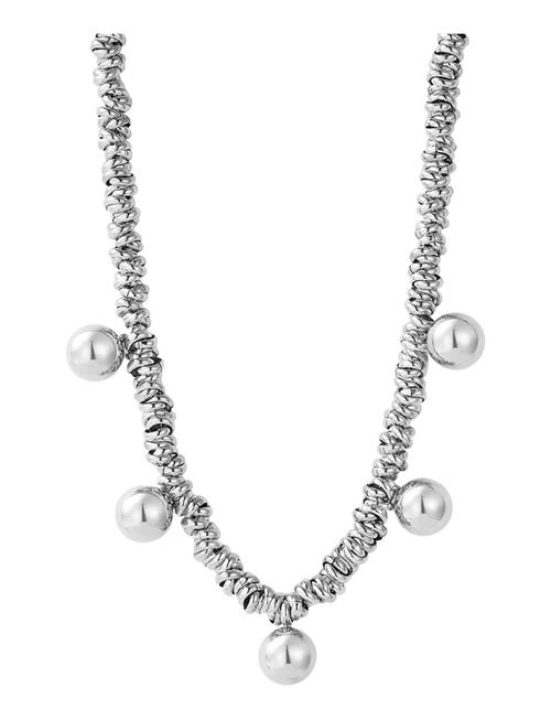 Bud to rose | Velvet Globe Necklace Silver | ONE SIZE
