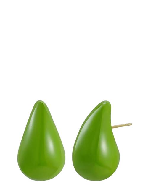 Bud to rose | Donna Drop Enamel Earring Brown | ONE SIZE