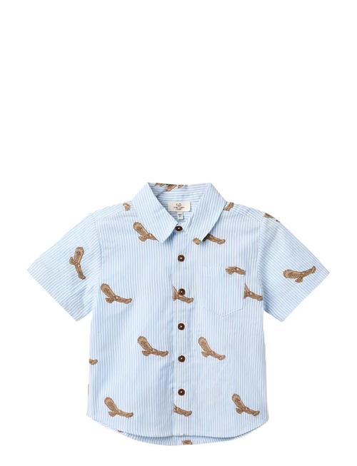 Copenhagen Colors | Seersucker Shirt W. Emb | 98
